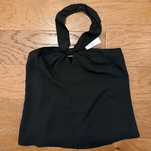 LOFT Black Halter Blouse